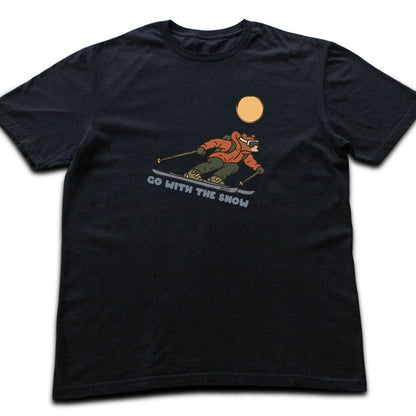 Go With The Snow Bear T-shirt - Black