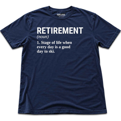 Ski Retirement T-shirt - Navy