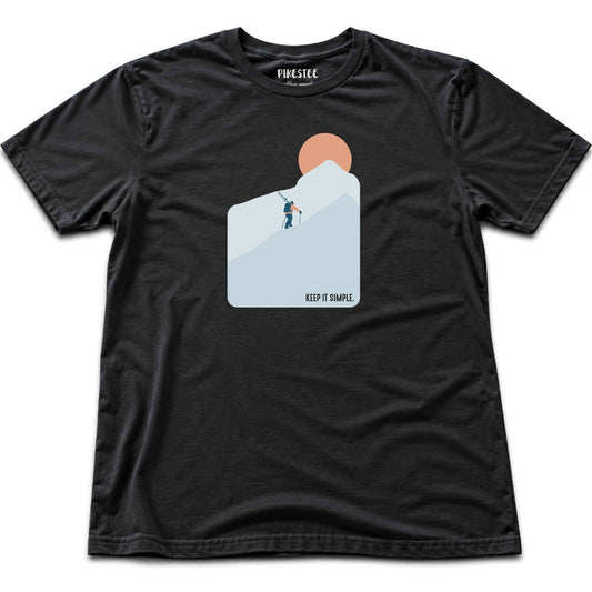 Keep It Simple Ski Walk T-shirt - Black