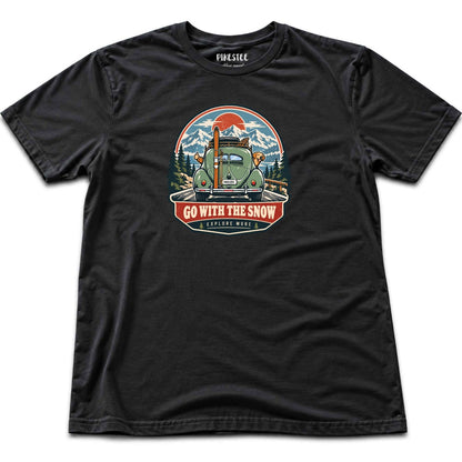 Gowith The Snow Car T-shirt - Black
