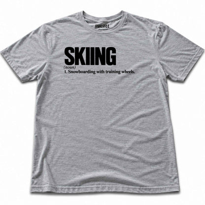 Skiing Snow Definition T-shirt - Sport Grey