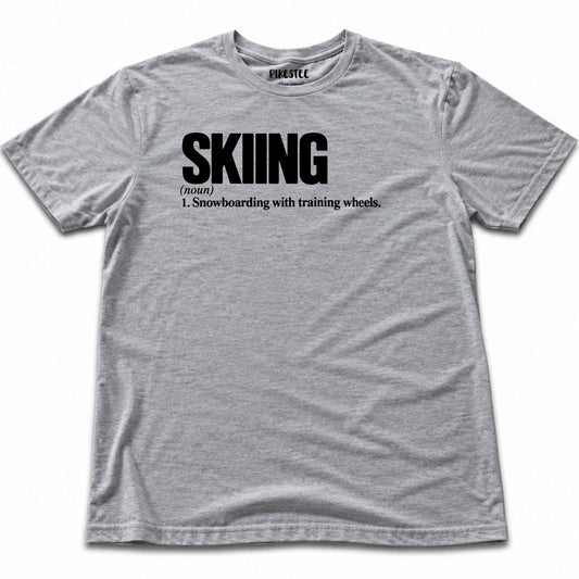 Skiing Snow Definition T-shirt - Sport Grey