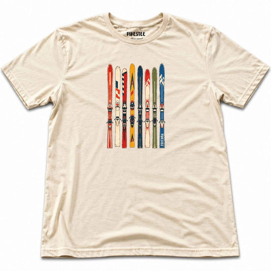 Vintage Ski Rack T-shirt - Natural