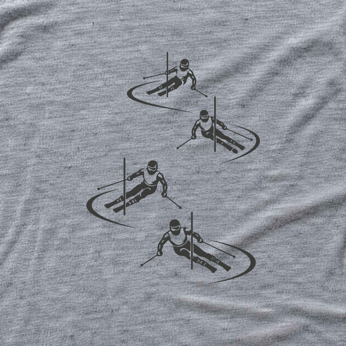 Skier Race Turns T-shirt - Sport Grey - hero