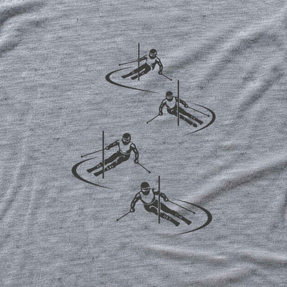 Skier Race Turns T-shirt - Sport Grey - hero