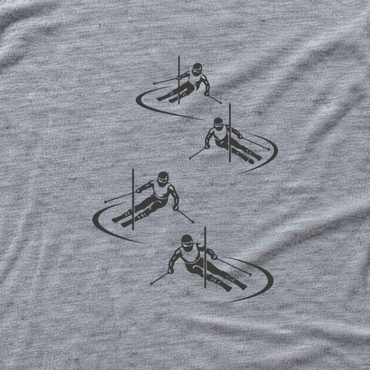 Skier Race Turns T-shirt - Sport Grey - hero