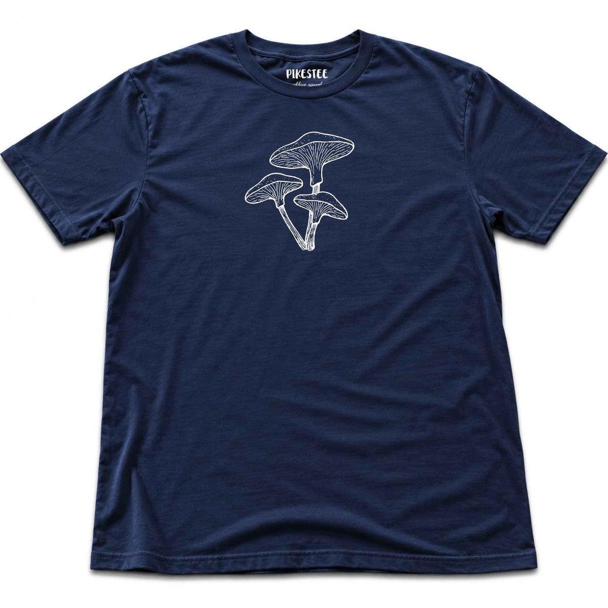 Mushrooms Hand drawn T-shirt - Navy