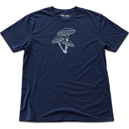 Mushrooms Hand drawn T-shirt - Navy
