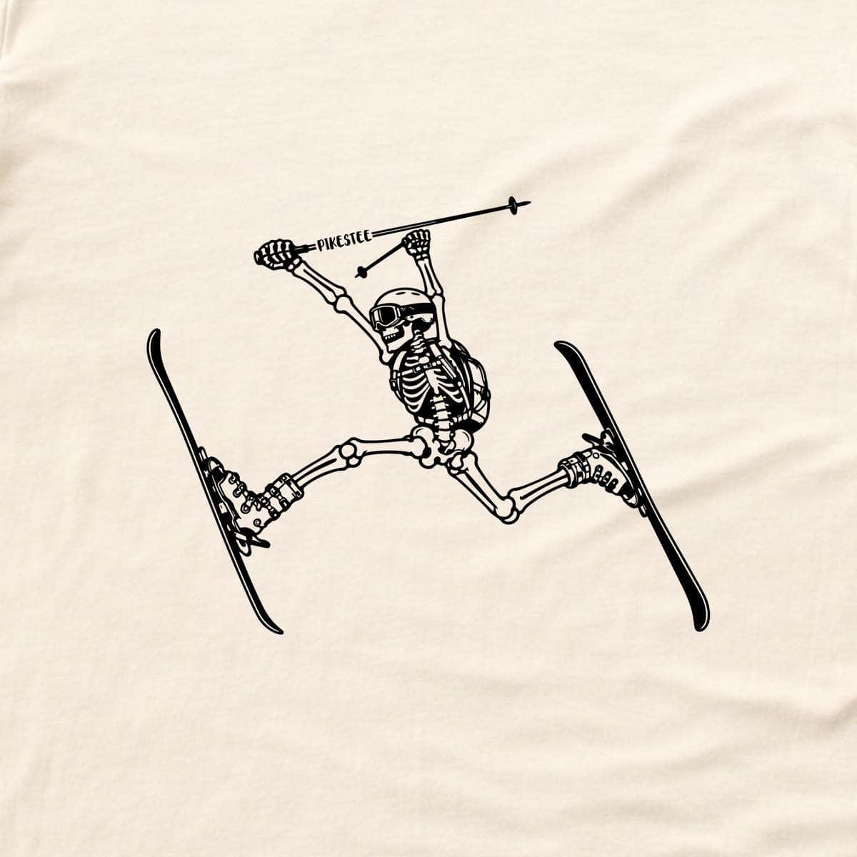 Skeleton Ski T-shirt - Natural - hero