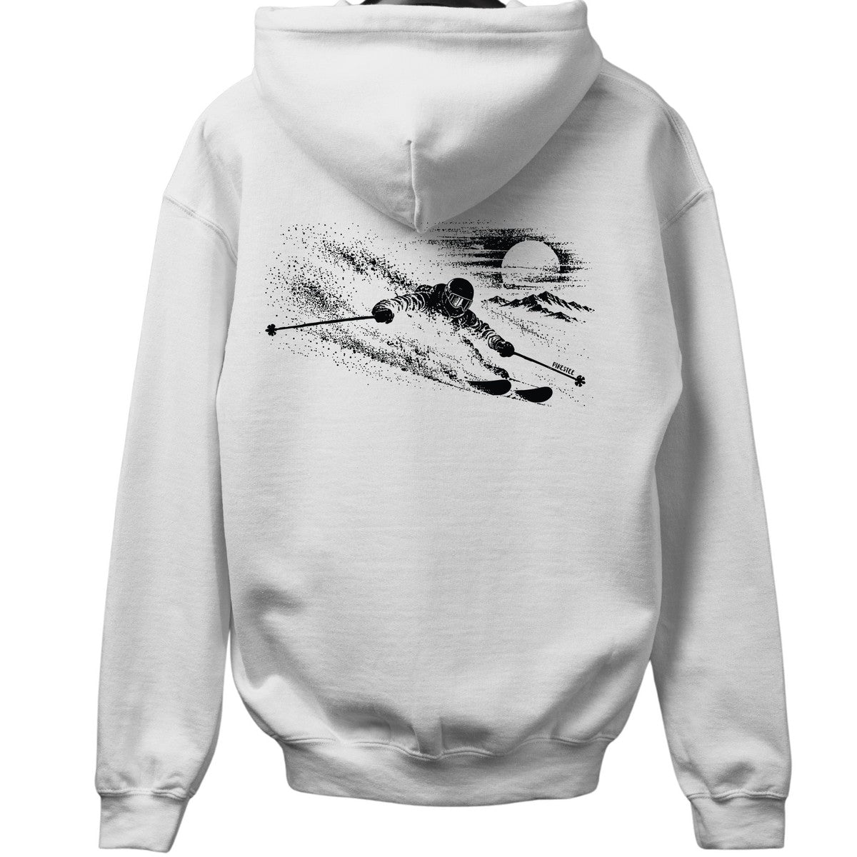 Sun Ski Flow Back-Print Hoodie - White - hero