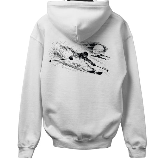 Sun Ski Flow Back-Print Hoodie - White - hero