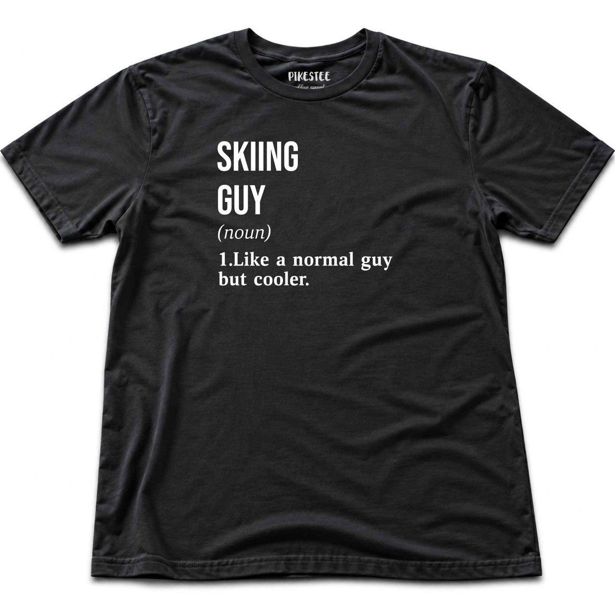  Skiing Guy Definition T-shirt - Black