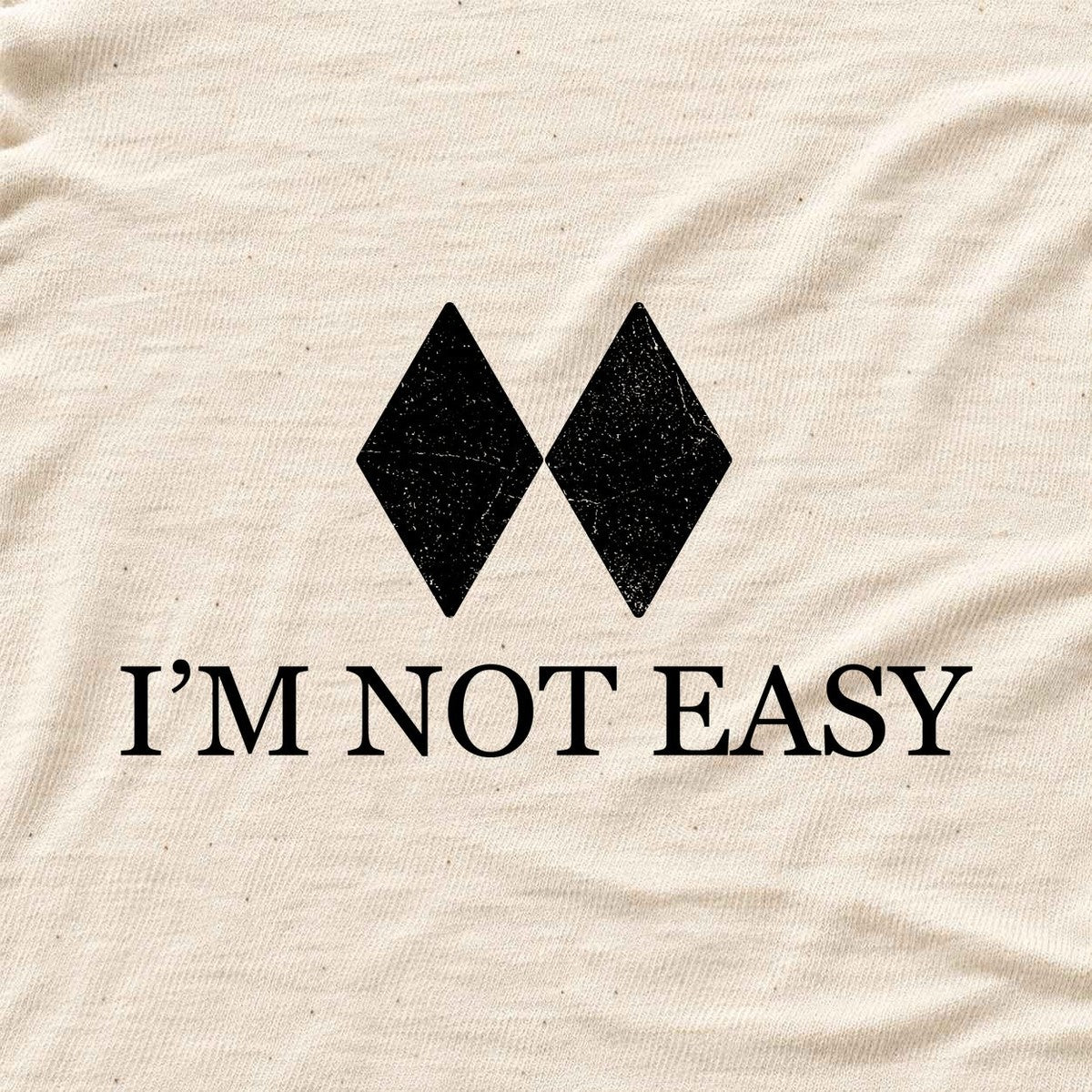 Iam Not Easy T-shirt - Natural - hero