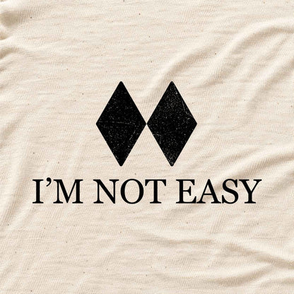 Iam Not Easy T-shirt - Natural - hero