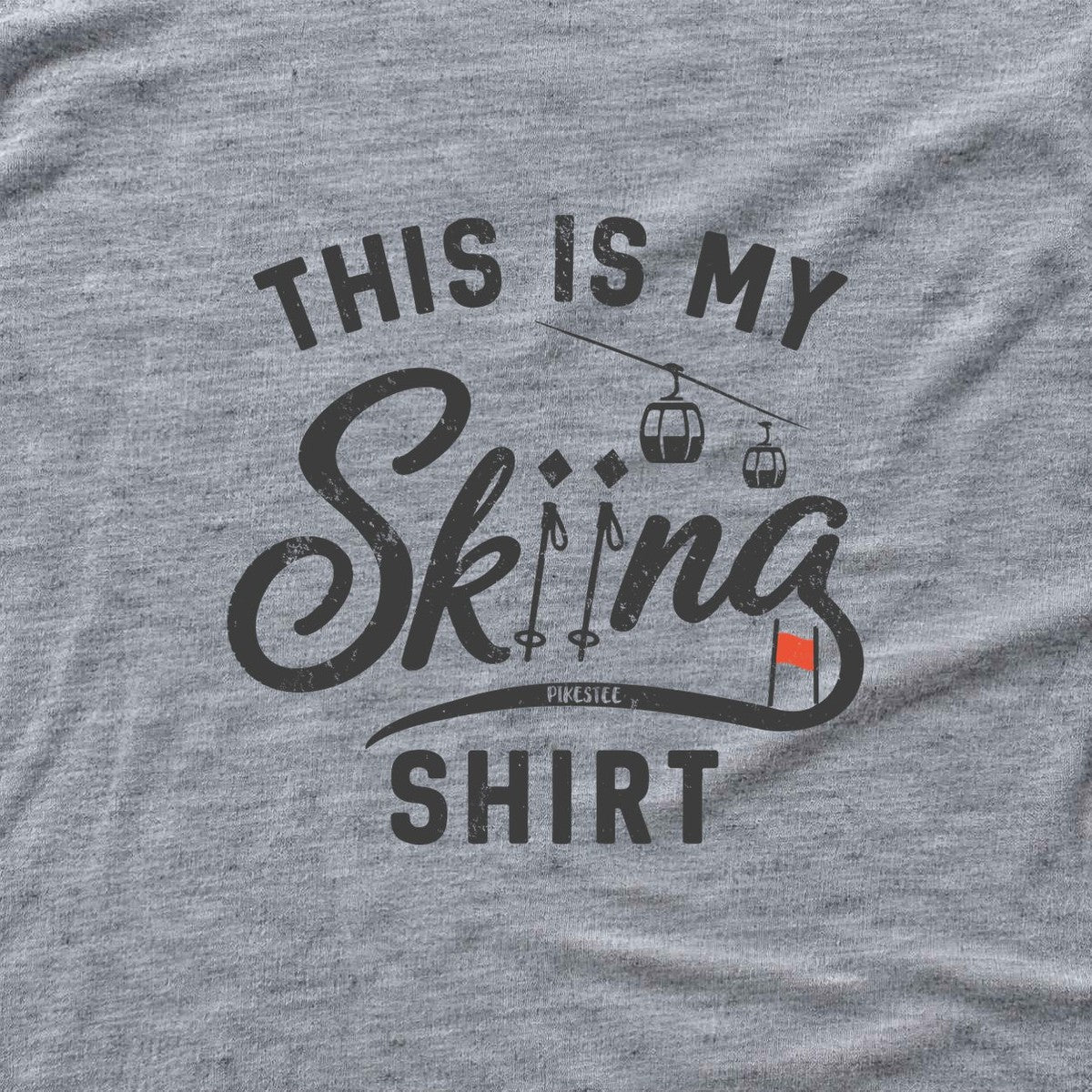 This Is My Skiing Shirt T-shirt - Sport Grey - hero
