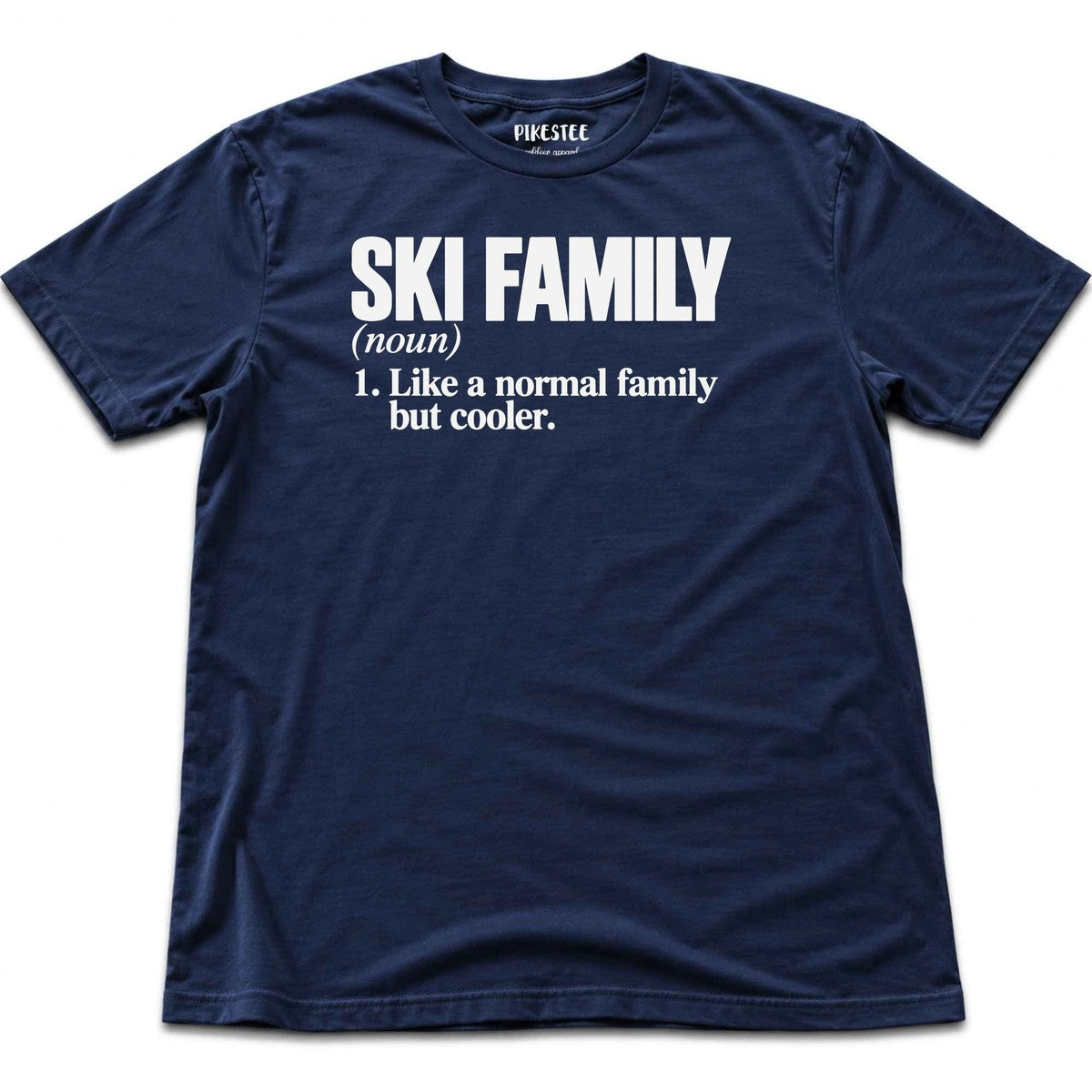 Ski Familydefinition T-shirt - Heather Navy