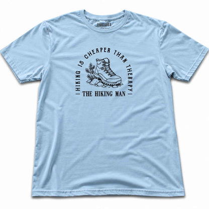 The Hiking Man T-shirt - Light Blue