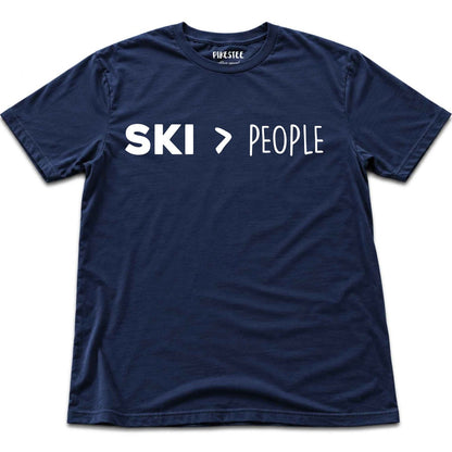 Ski Over People T-shirt - Navy