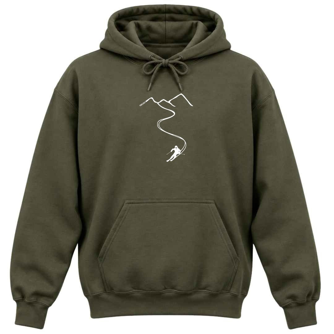  Ski Path Hoodie - Military Green