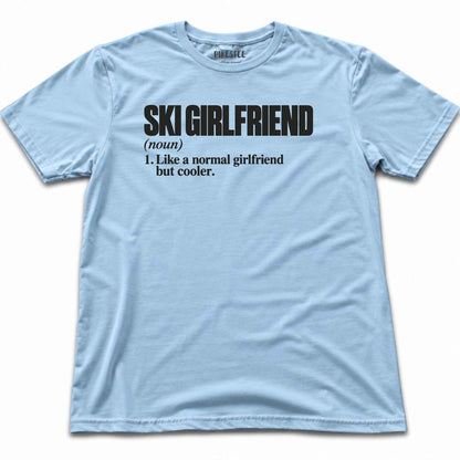 Ski Girlfriend T-shirt - Light Blue