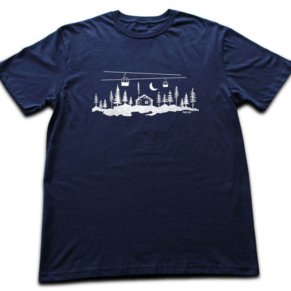 Cabin And Telecabin T-shirt - Navy