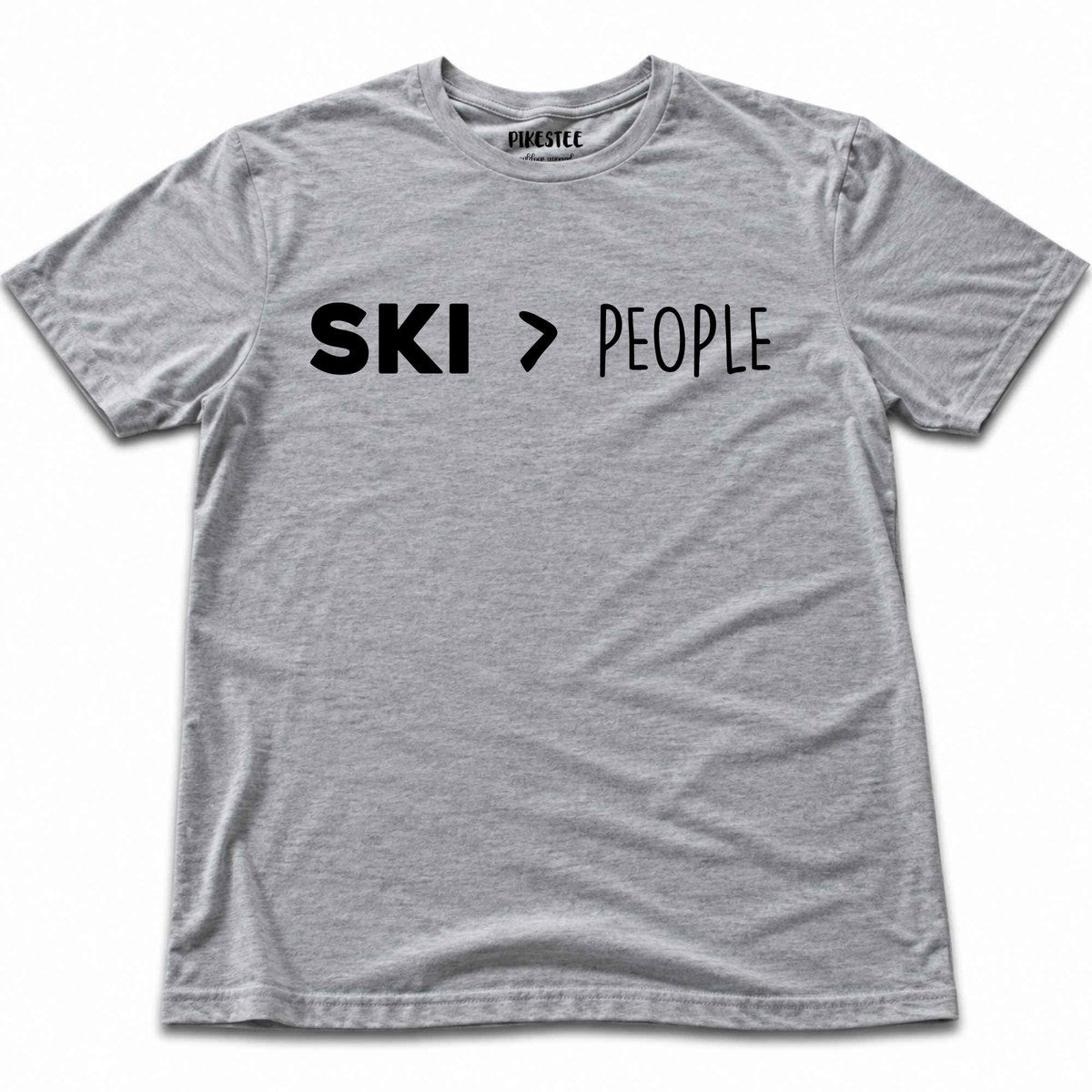 Ski Over People T-shirt - Sport Grey