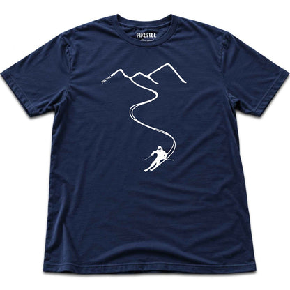 Ski Path T-shirt - Navy
