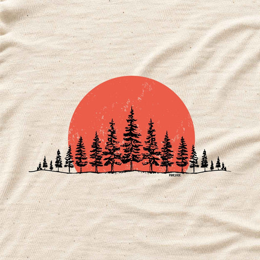 Forest Line Sunset T-shirt - Natural - hero
