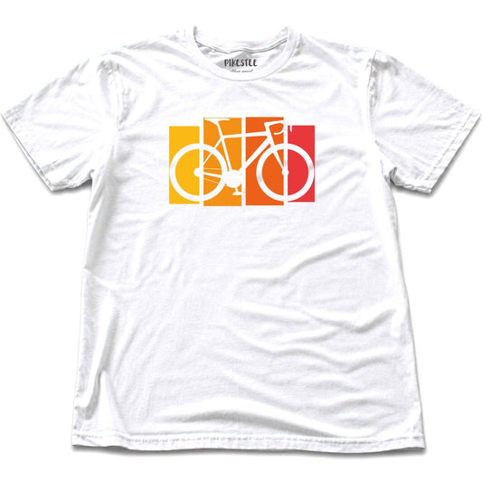 Cyclist Design T-shirt - White