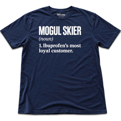 Mogul Skier Ibuprofen T-shirt - Heather Navy