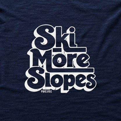 Ski More Slopes T-shirt - Navy - hero