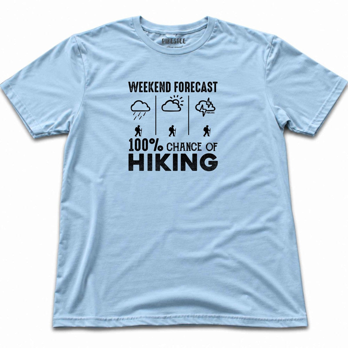Chance Of Hiking T-shirt - Light Blue