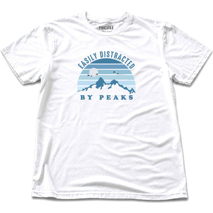 Easily Distracted By Peaks T-shirt - White