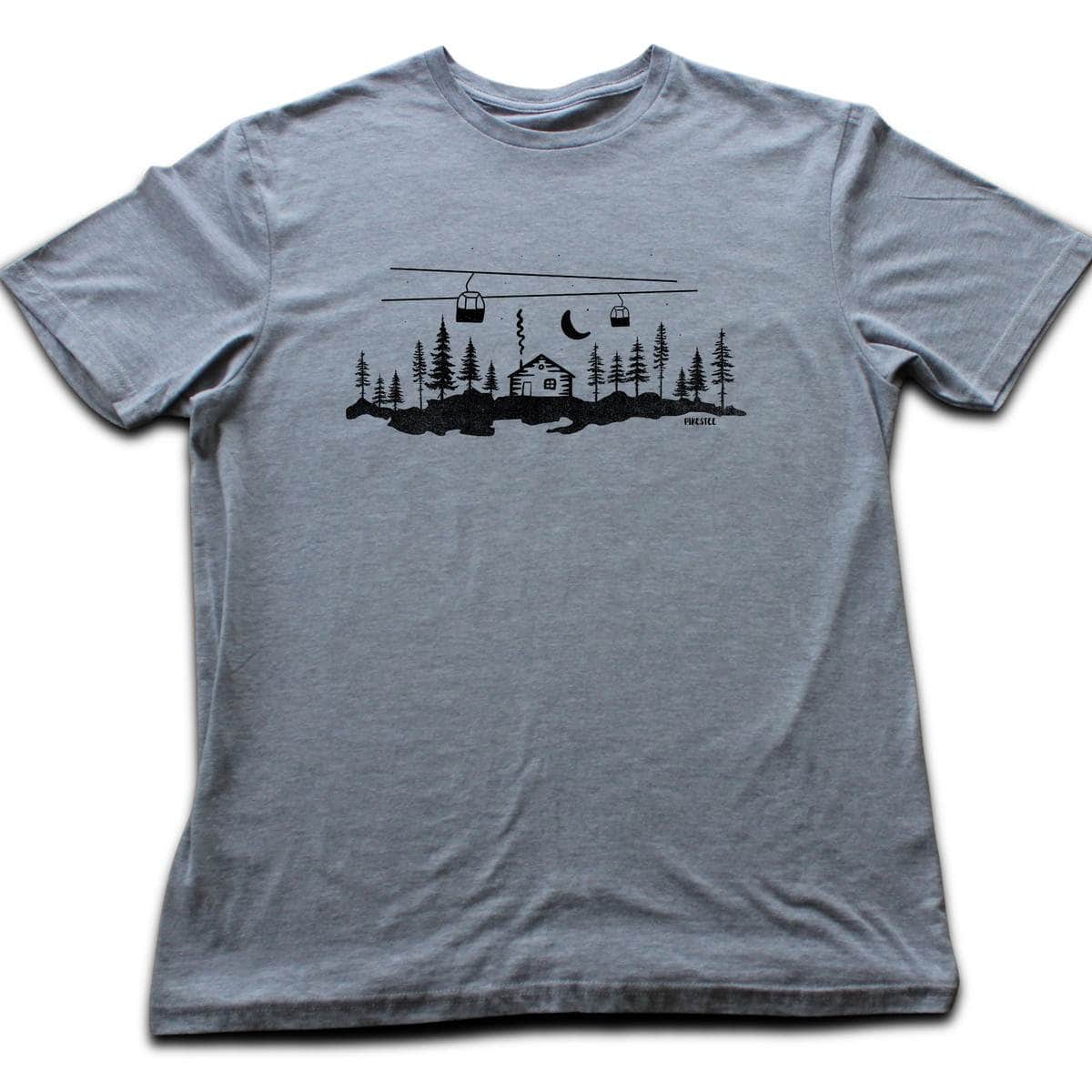 Cabin And Telecabin T-shirt - Sport Grey