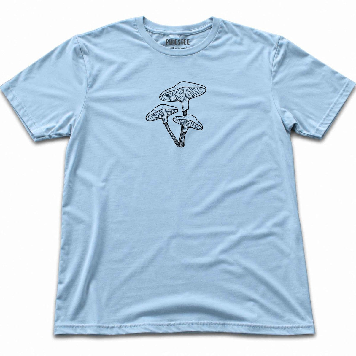 Mushrooms Hand drawn T-shirt - Light Blue