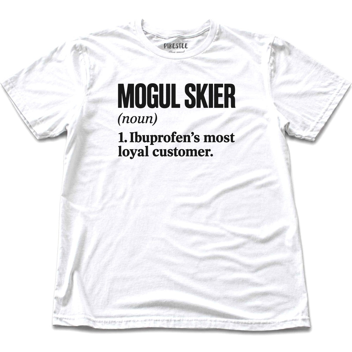 Mogul Skier Ibuprofen T-shirt - White