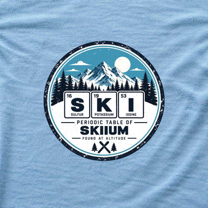 Ski Element Badge T-shirt - Light Blue - hero