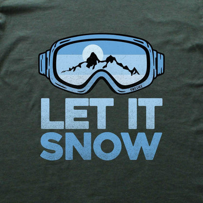 Let It Snow T-shirt - Military Green