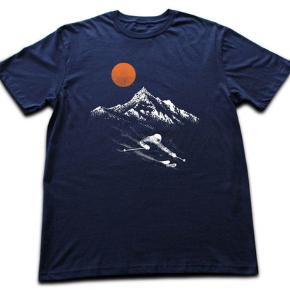 Ski Flow Landscape T-shirt - Navy