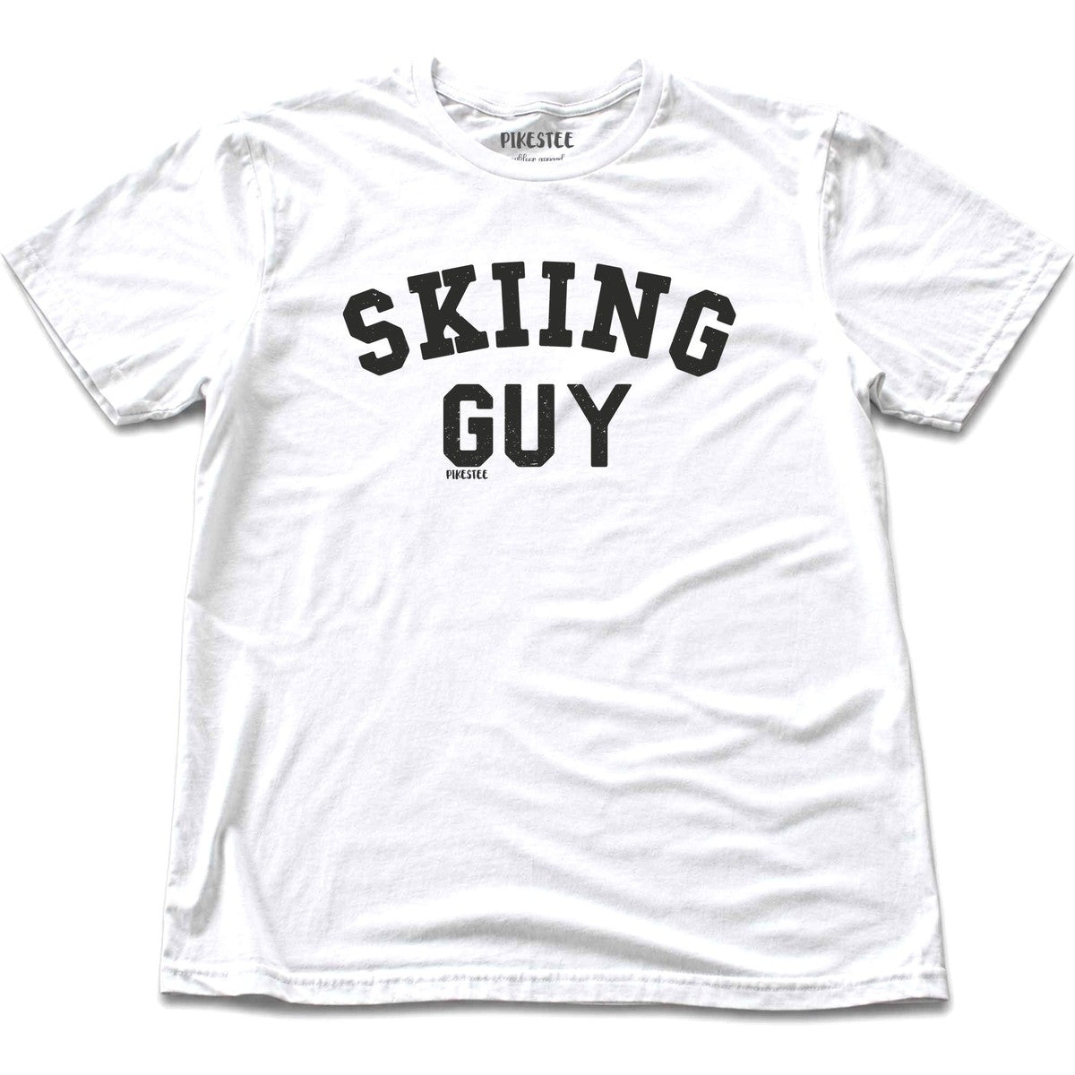 Skiing Guy T-shirt - White
