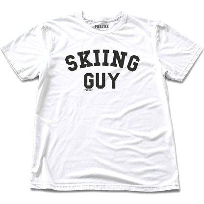 Skiing Guy T-shirt - White