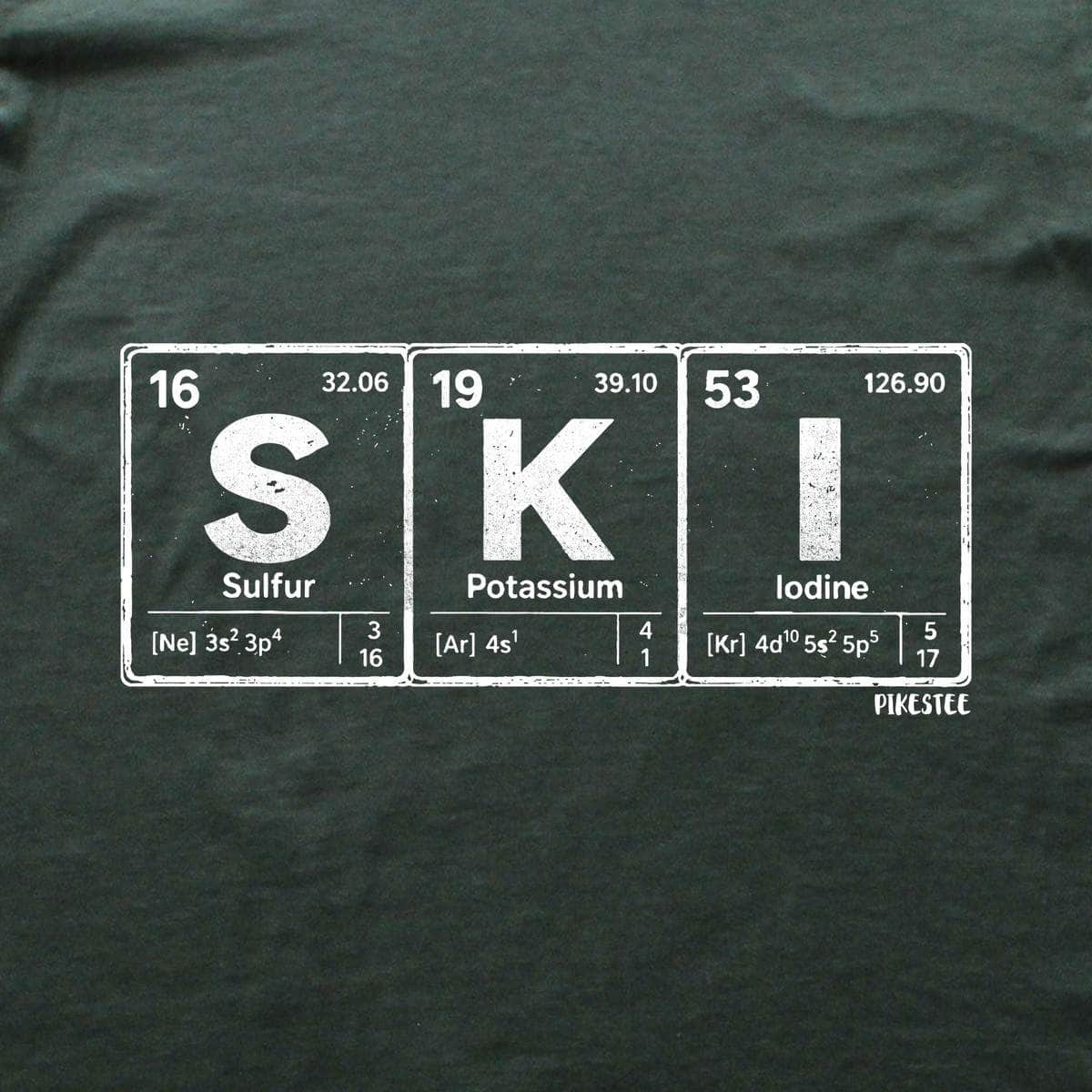 Ski Elements T-shirt - Military Green - hero