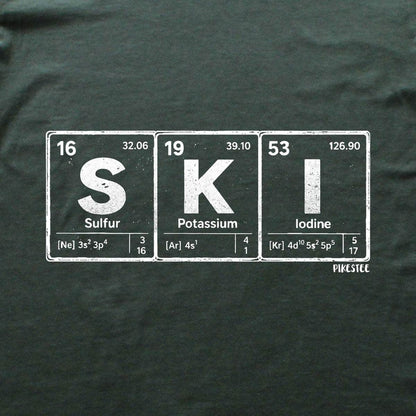 Ski Elements T-shirt - Military Green - hero