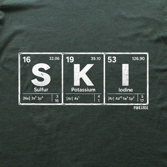 Ski Elements T-shirt - Military Green - hero