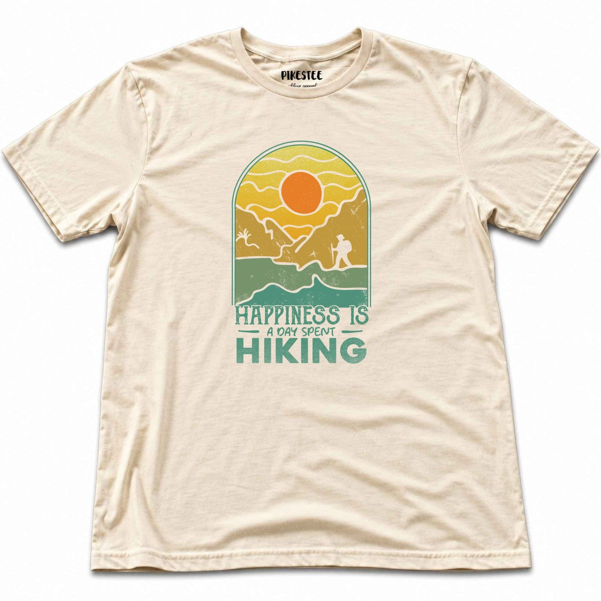 Happiness Is Hiking T-shirt - Natural