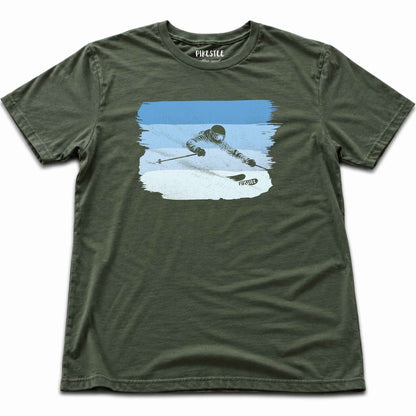 Gradient Ski Flow T-shirt - Military Green