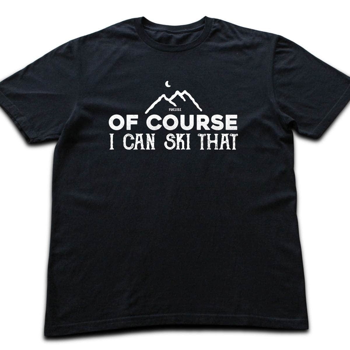Of Course Ski T-shirt - Black