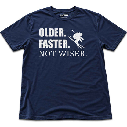 Older Faster Not Wiser T-shirt - Navy
