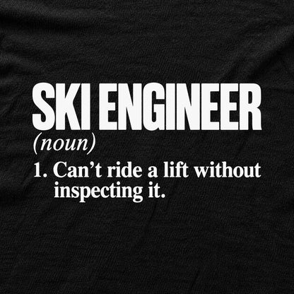 Ski Engineer T-shirt - Black - hero