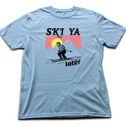 Ski You Later Vintage T-shirt - Light Blue